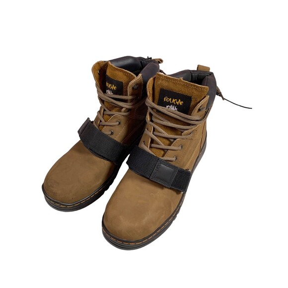 Cougar Paws Size 13 Roofing Boots CPPP Work Roofer Brown Leather - Picture 1 of 10